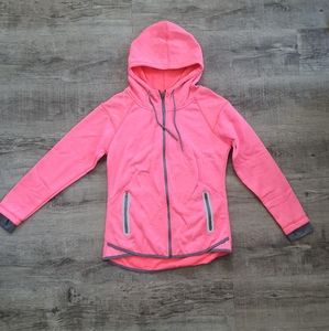 SOLD Women's Neon Pink Full Zip HoodedJacket